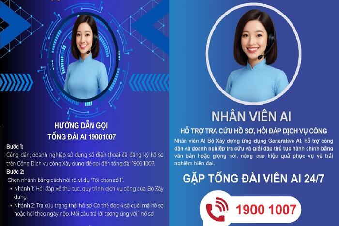 Bộ Xây dựng triển khai Tổng đài thông minh ứng dựng AI hỗ trợ thủ tục hành chính